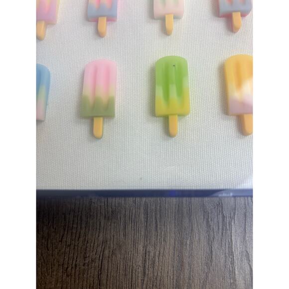 Popsicle Wall Art Modern Pop Art 3D Ice Cream Sculpture Acrylic Frame 12x12 - Picture 6 of 11